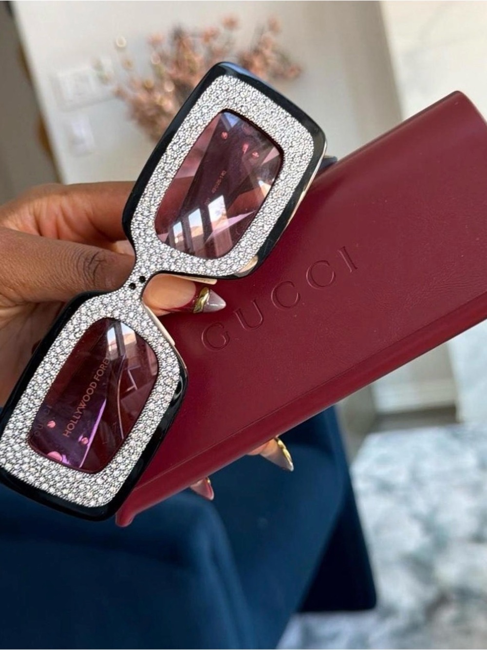 Gucci crystal embellished sunglasses